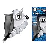 New Improved FootJoy Men's RainGrip White Gloves (1 Pair) - Rain Grip - #1 Glove in Golf