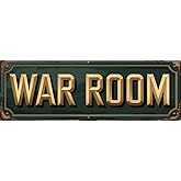 Vintage Metal Tin Sign WAR ROOM 4''x16'' inch, Street Sign for Home, Restaurant, Bar, Cafe, Garage - Retro Wall Decor Plaque,2D flat