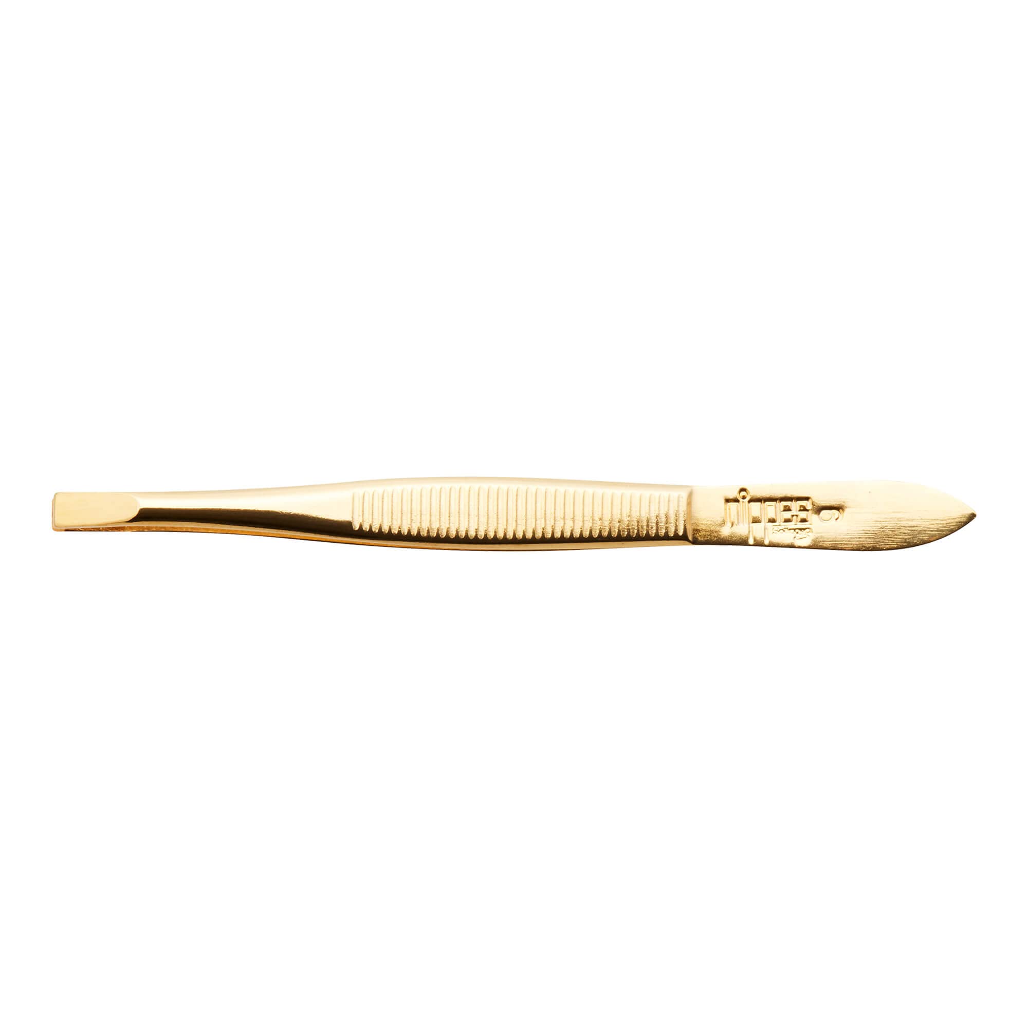 Nippes Tweezers Angled Gold Plated 8 cm Pack of 1