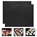 ZENQAI 2 Piece of BBQ Grill Mat Baking Mats Nonstick Reusable and Dishwasher Safe, for Electric, Gas, Charcoal