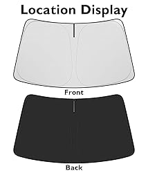 BIBLOZ Car Windshield Sun Shade for Toyota Sienna