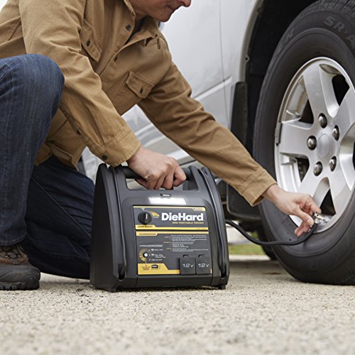 DieHard 71687 950 Peak Amp 12V Jump Starter with USB/12V Portable Power Ports and 150PSI Air