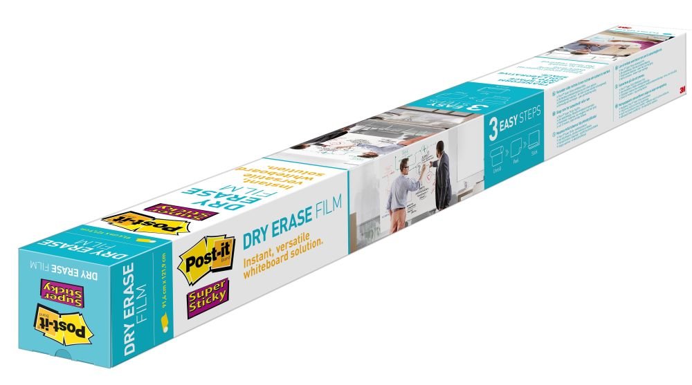 Post-it Super Sticky Dry Erase Film, 91.4 m x 121.9 cm