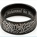 8mm Black Stainless Steel Islamic Mulslim Shahada Ring (6)