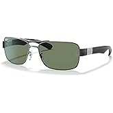 Ray-Ban RB3522 Square Sunglasses For Men +BUNDLE with ACCESSORY EYEWEAR KIT