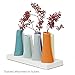 Chive - Pooley 2, Ceramic Flower Vase, 8-Tube Shape (Orange)