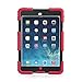 ACEGUARDER Apple Ipad Mini 2 Mini 1&2 Case Waterproof Rainproof Shockproof Kids Proof Case for Ipad Mini 2 Mini 1&2(Gifts Outdoor Carabiner + Whistle + Handwritten Touch Pen) (RED/BLACK)