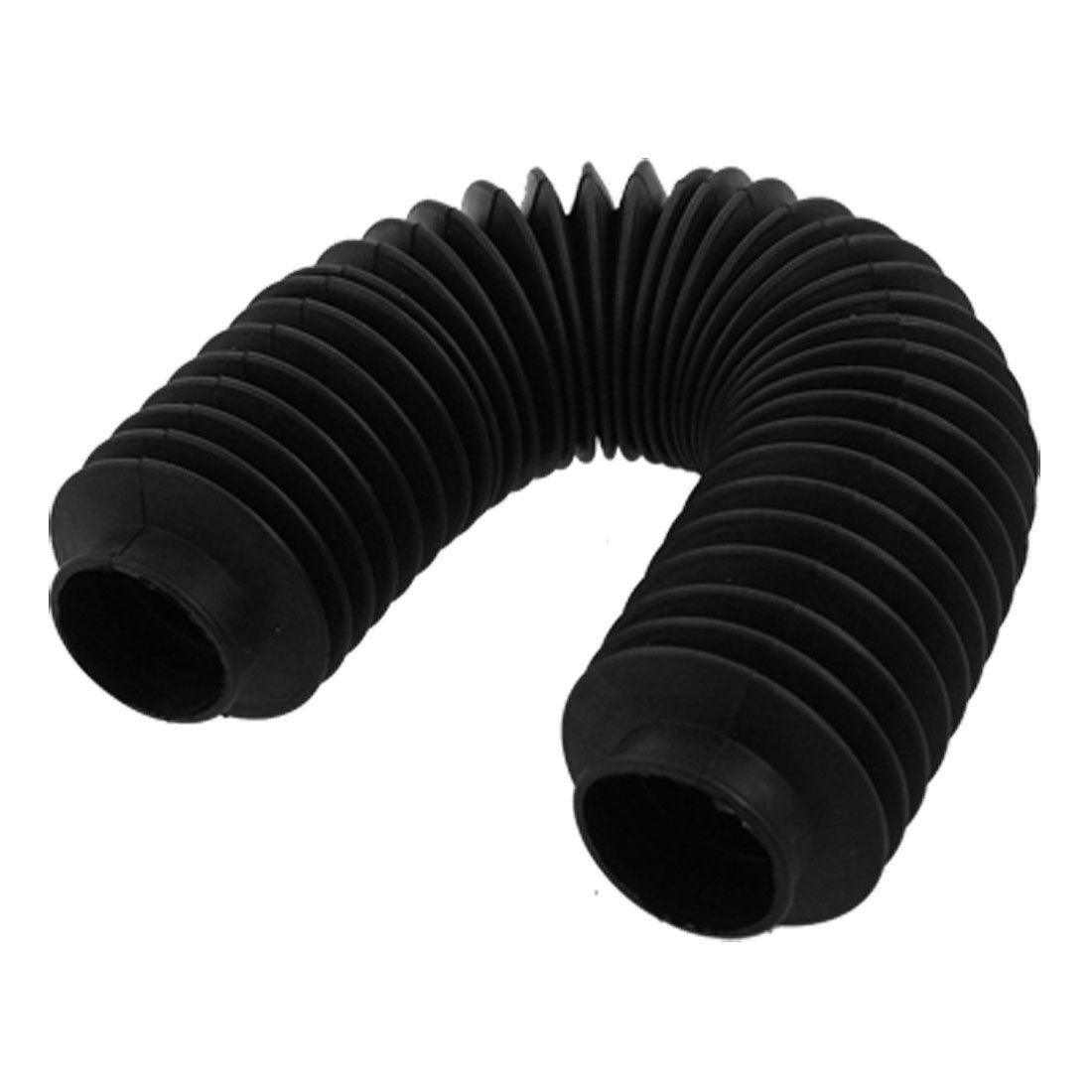 Sourcingmap Machinery Black Rubber Flexibility Corrugated Sleeve Bellows