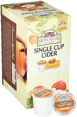 Grove Square Cider Cups, Caramel Apple, Single Serve Cup for Keurig K-Cup Brewers, 24-Count (Pack of 2)