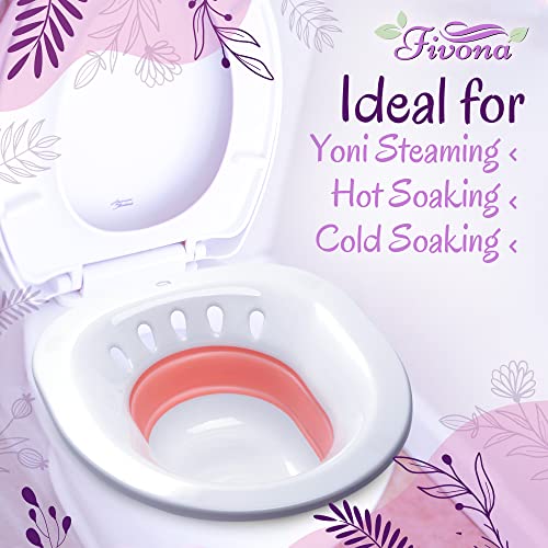 FIVONA Feminine Care Kit 2 in 1 Sitz Bath Seat with V Herbs Bundle at