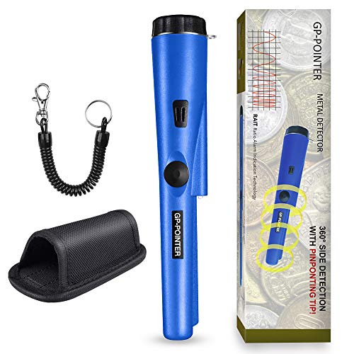 PiAEK Pin Pointer Metal Detectors for Adults/Kids, Handheld Fully Waterproof Pro Metal Detector High Sensitivity with Holster Treasure Hunting Blue - Thumbnail 6