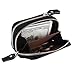 IDEAWIN Geniune Leather RFID Blocking Double Zipper Accordion style Card Wallet with ID Window Gift Box