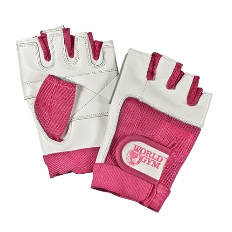 World Gym Womens Breast Cancer Training Gloves Large