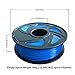 3D Flexible Blue TPU Filament 1.75 mm, 2.2 LBS (1KG) Material: TPU