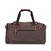 BLUBOON Overnight Bag Canvas Genuine Leather 18.9