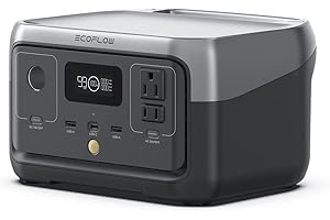 EF ECOFLOW RIVER 2 240 Centrale électrique portative, batterie LiFePO4 243 Wh, charge rapide en 1 heure, 2 prises c.a. avec s