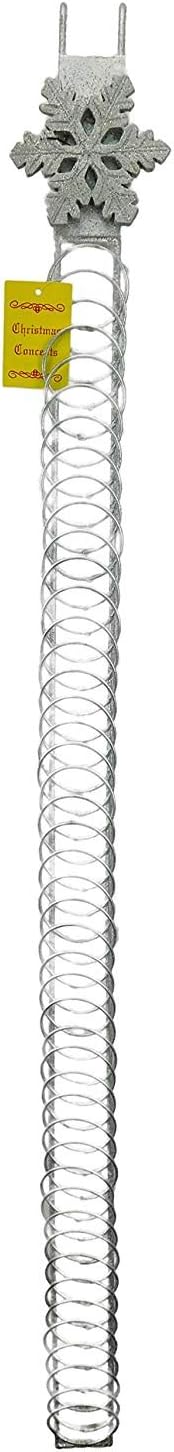 Christmas Concepts® 92cm Over The Door Christmas Card Holder - Christmas Decoration (Snowflake), Silver