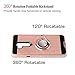 LG G7 Case with HD Screen Protector,Anoke Cellphone 360 Degree Rotating Ring Holder Kickstand Scratch Resistant Drop Protective Cover for LG G7 2018 ZS Rose Gold