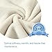 Super Cozy Soft Premium Plush Flannel Fleece Thermal Blanket - King Ivory Throw Lightweight Summer Time Blanket Adult, Perfect for Layering Any Bed, Machine Washable (108