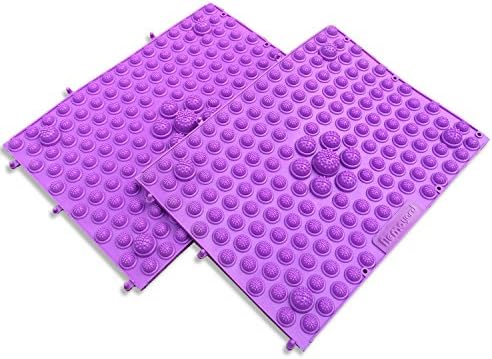 nemoyard Pack of 2 Running Man Korean Outdoor Games Acupressure Massage Foot Mat with Tote Bag