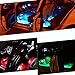 Car LED Strip Interior Light Kit Under Dash Lighting YITAMOTOR Atmosphere Neon Lights, 16 Colors 36 LED 5050 SMD Multicolor RGB Wireless IR Remote Control, 4pcs, Waterproof, DC 12V