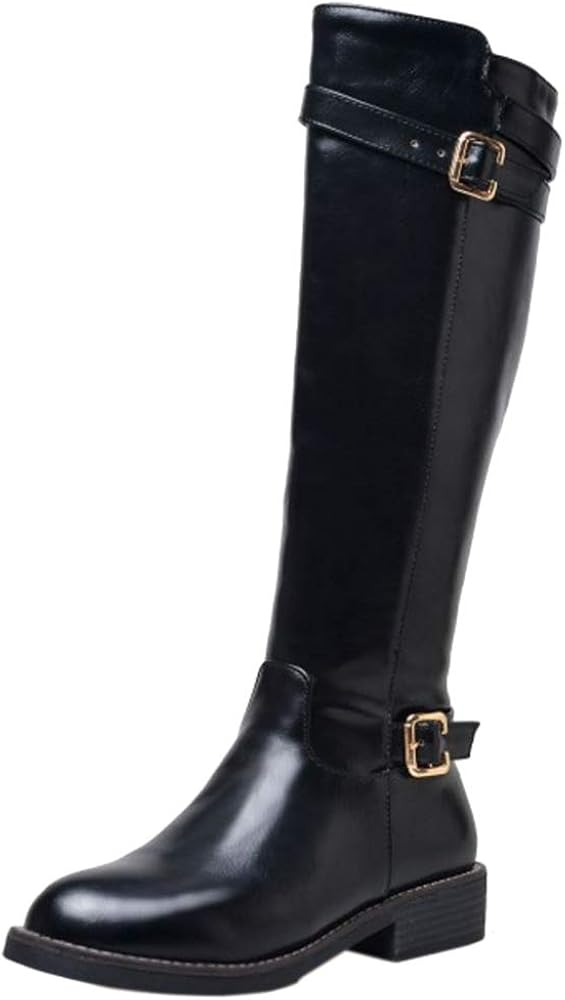 Lydee Women Classic Knee Boots Zipper Amazon.co.uk Shoes & Bags