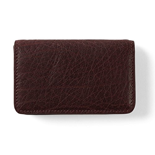 Business Card Case - Italian Leather - Espresso (brown)