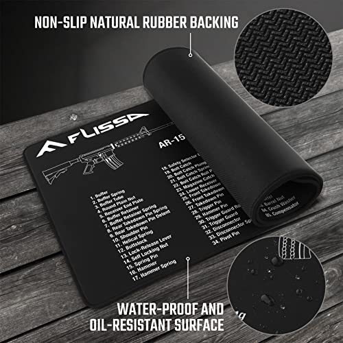 FLISSA Gun Cleaning Mat, Non-Slip Double Thickness Gun Mat, 12\
