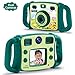 PROGRACE Kids Camera Dual Selfie Camera 1080P HD Video Recorder Digital Action Camera Camcorder for Boys Girls Gifts 2.0” LCD Screen with 4X Digital Zoom and Funny Game(Green)