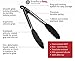 StarPack Premium Silicone Kitchen Tongs 9-Inch - Stainless Steel with Non-Stick Silicone Tips, High Heat Resistant to 600°F, For Cooking, Serving, Grill, BBQ & Salad (Gray Black)