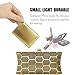 IBEET Unbreakable Stainless Steel Makeup Mirrors,Vanity Mirror Small for Purse Handbag Travel, Rectangular Handheld Compact Pocket Mirror Tiny Wallet Mirror Plate for Makeup