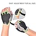 Assion-ly Cycling Gloves With Shock-absorbing Gel Silicone Pad Half Finger Bicycly Gloves Bike Gloves (Black, Medium)