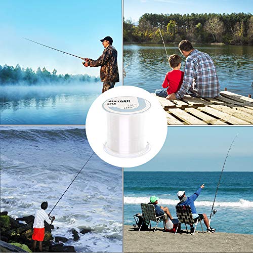 Ligne De Pêche, Fil De Pêche Monofilament En Nylon Transparent Fort Monofilament Fil De Pêche Fil Premium Bobine(500 Mètres)