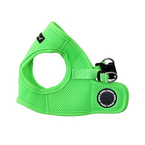 Puppia Authentic Puppia Neon Soft Vest Harness B, Green, Small