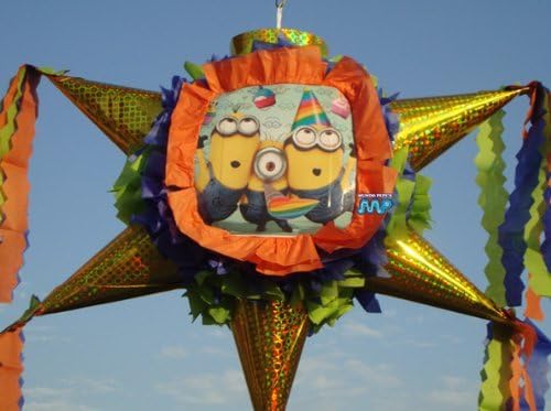 Pinata Despicable me Minions Piñata Hand Crafted 26"x26"x12"[Holds 2-3 Lb. Of Candy][for Any Ocasion][Mario]