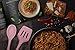 5-Piece Silicone Kitchen Utensils Set by Cuisine Labs - 1 Ladle, 1 Turner, 1 Spatula, 1 Slotted Spoon, 1 Spoon - Heat Resistant, BPA Free.