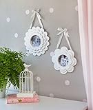 Layered Flower Pedal Wood Hanging Frame Set