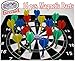 Matty's Toy Stop Deluxe 16 Piece Magnetic Replacement Darts with Plastic Wings in Red, Blue, Green & Yellow Exclusive