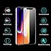 IPhone X Tempered Glass Film, steanum Invisible Shield HD Screen Protector for IPhone X (9H Hardness, 3D Curved-edge, Smooth Touch, High Transparency) Black