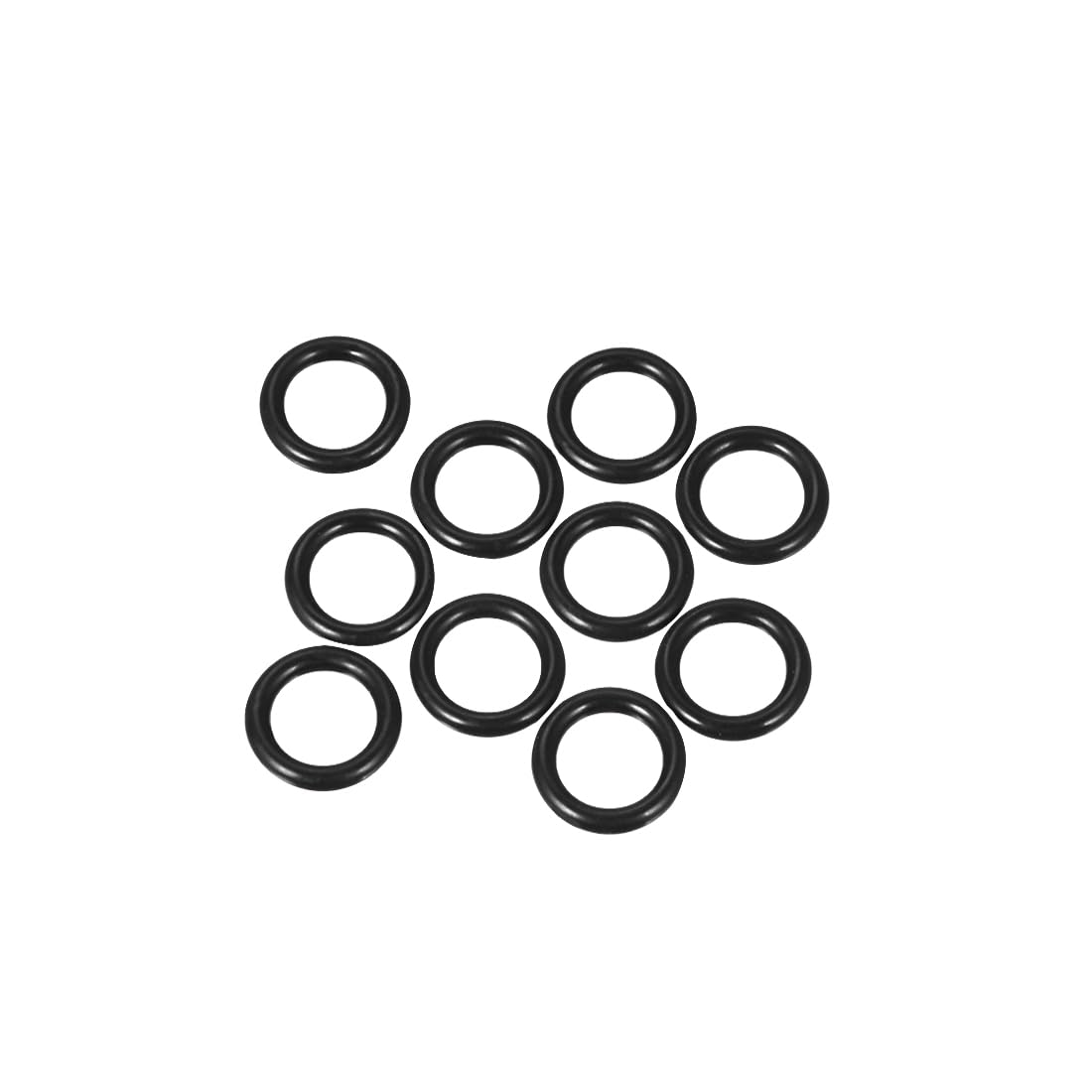 sourcing map Nitrile Rubber O-Rings 15mm OD 10.6mm ID 2.2mm Width, Metric Sealing Gasket, Pack of 10