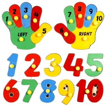 Little Genius Hand Counting Puzzle, Multi Color