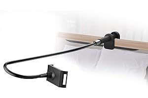 Kefotic Gooseneck Phone and Tablet Holder for Bed Laying Down, Flexible Lazy Arm Stand for Desk Bedside, Clip Mount Compatible with iPhone iPad Mini Kindle
