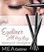 Waterproof Liquid Eyeliner - Mea's Calliliner Semi Permanent Ultra Black Eye Liner, Prestige All Day Stay Brush giving you that Wild & Intense Beauty - Glitter free Glossy Matt Feather Tip