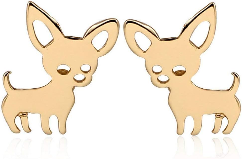 Soul StatementChihuahua Gifts: Dog Earrings Packaged in Black Gift Pouch, Cute Earring Set for Women Teens Fur Mamas