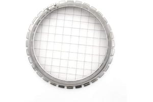 Générique Stainless Steel Mashed Potatoes Fruit Press Mesh Round Shape Egg Mushroom Cutter Kitchen Cooking Tool