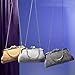 LOVEVOOK Evening Bag Clutch Purse for Wedding with Rhinestones Gold