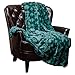 Chanasya Premium Soft Wave Faux Fur Throw Blanket - Soft, Lightweight Reversible Sherpa & Minky Blanket - 50