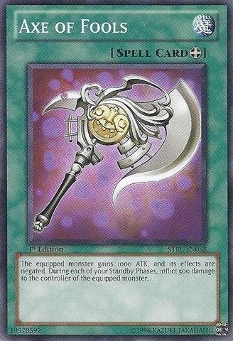 Yu-Gi-Oh! - Axe of Fools (STBL-EN058) - Starstrike Blast - 1st Edition - Common
