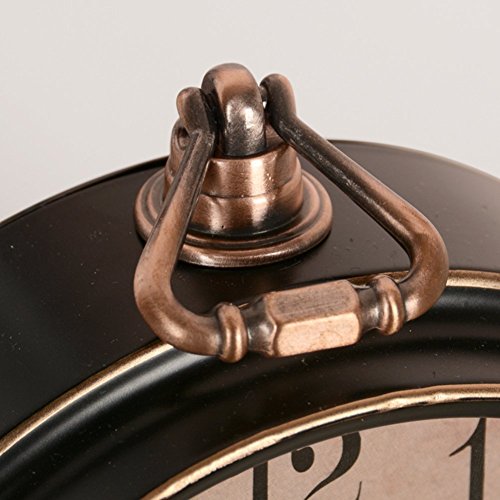 JUSTUP 5.5" Classic Retro Clock, European Style Vintage Silent Desk