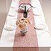 PONY DANCE Table Runner Sequins - Sparkling Glitter Decorative Luxurious Table Runner for Event Weddings/Birthday/Christmas and Holidays, 12 x 108 Inches, Pink, 1 PC